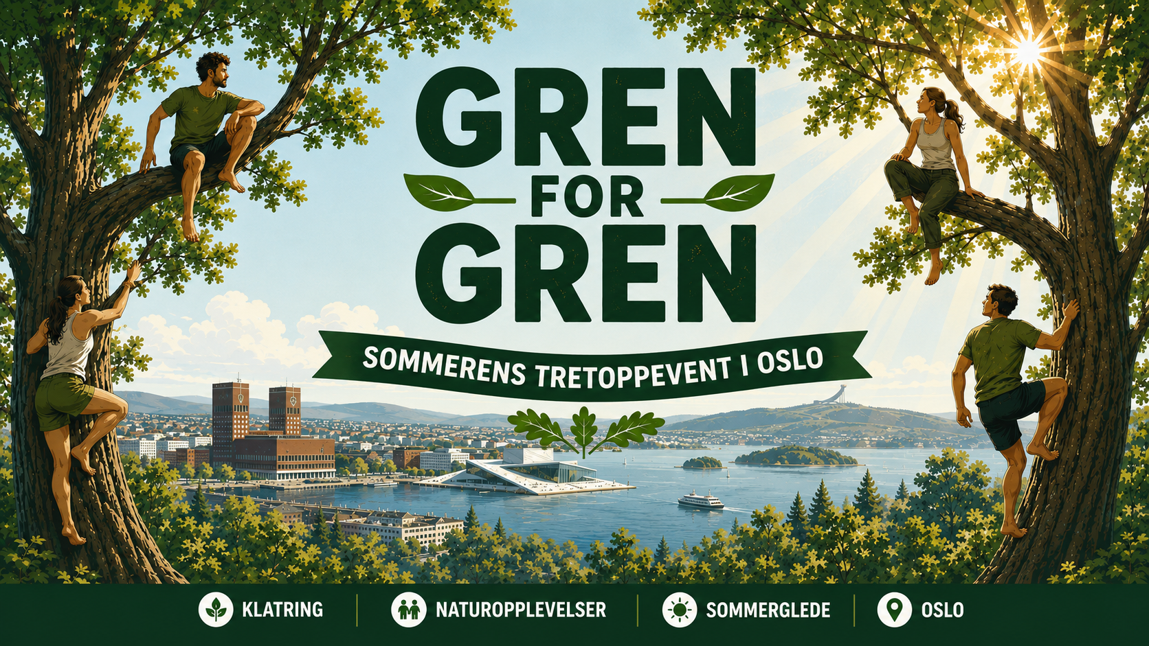 Gren for gren – klatreutfordring i Oslo